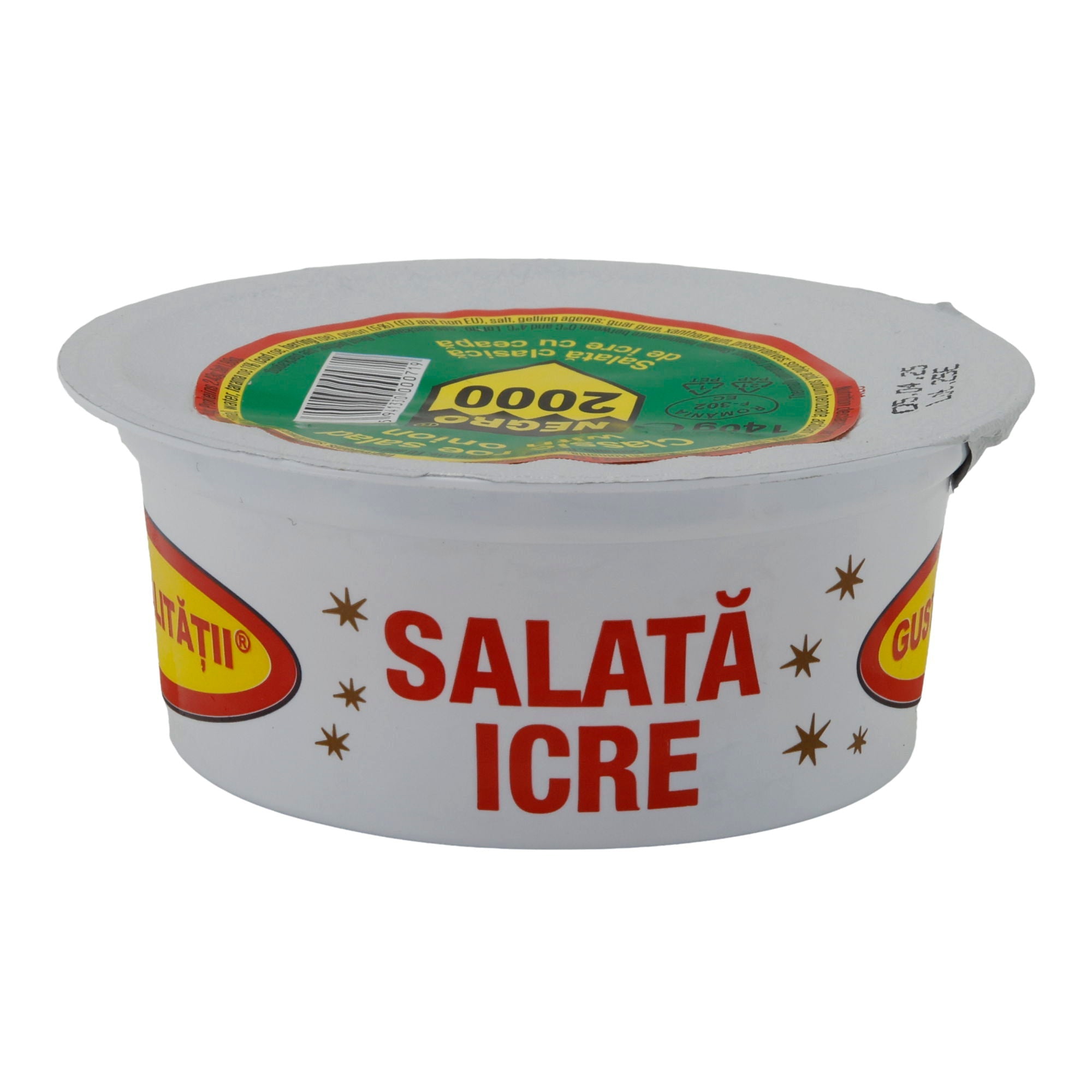 Fischrogen-Aufstrich Negro 2000 Salată Clasică de Icre cu Ceapă | Aufstrich | Klassischer Fischrogen mit Zwiebeln | 140 g NEGRO